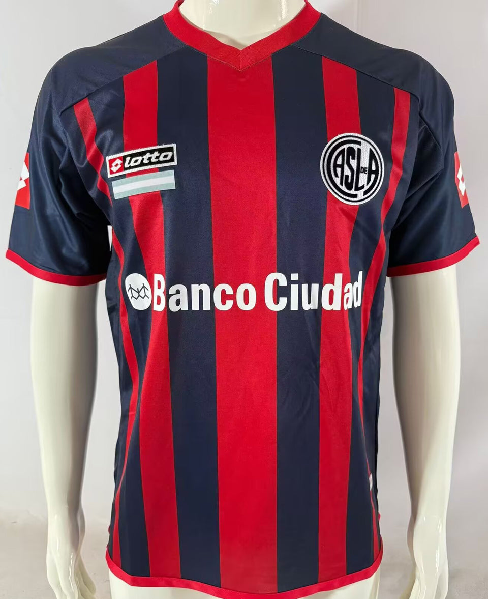 jersey 2013/14 san lorenzo local manga corta versión fan retro