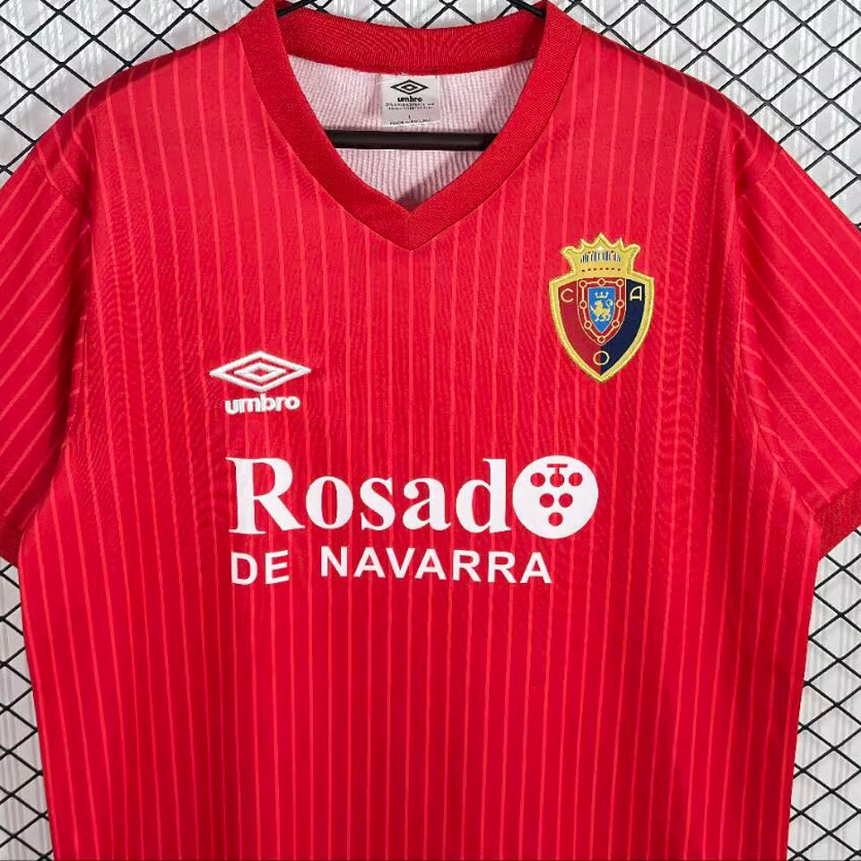 jersey 1987/1990 osasuna local manga corta versión fan retro
