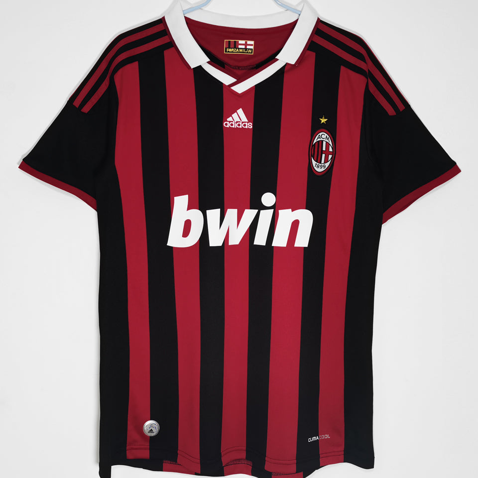 jersey 2009/10 ac milan local manga corta versión fan retro