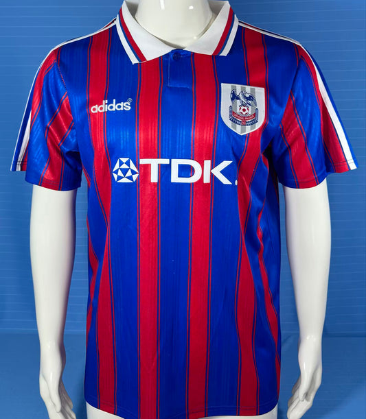 Jersey 1996/1998 Crystal Palace Local Manga corta Versión Fan Retro