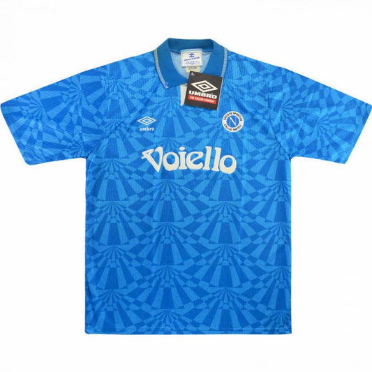 Jersey 1991/93 Napoli Local Manga corta Versión Fan Retro