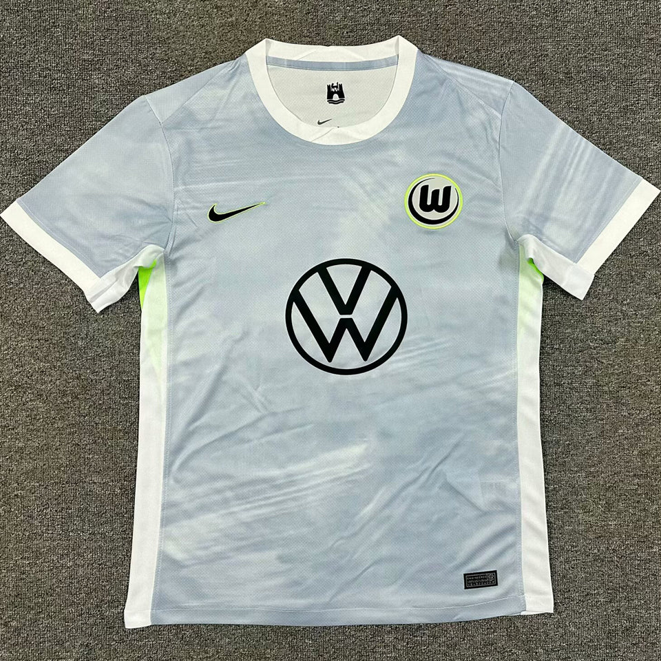 Jersey 2025/26 Wolfsburg Visitante Manga corta Versión Fan