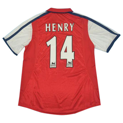 Jersey 2001/02 Arsenal Local Manga corta Versión Fan Retro