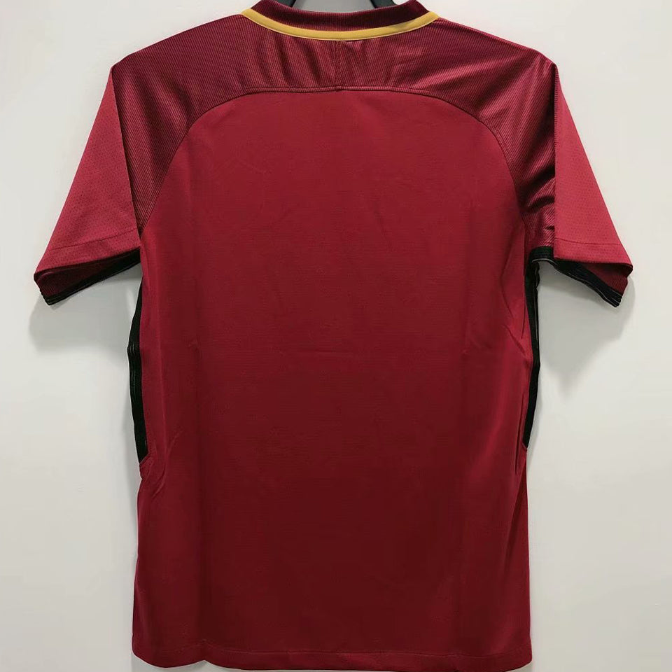 jersey 2017/18 roma local manga corta versión fan retro