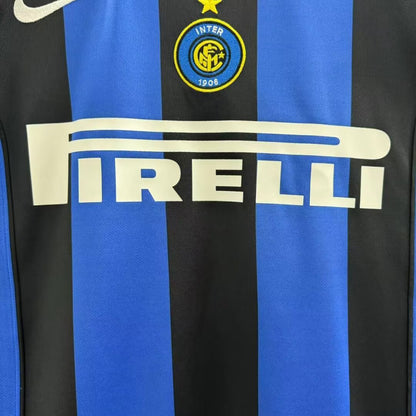 Jersey 2004/05 Inter Milan Local Manga corta Versión Fan Retro