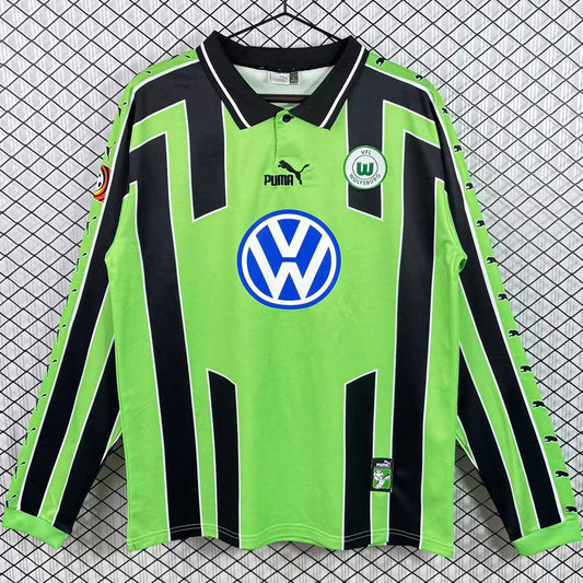 Jersey 1999/2000 Wolfsburg Visitante Manga larga Versión Fan Retro