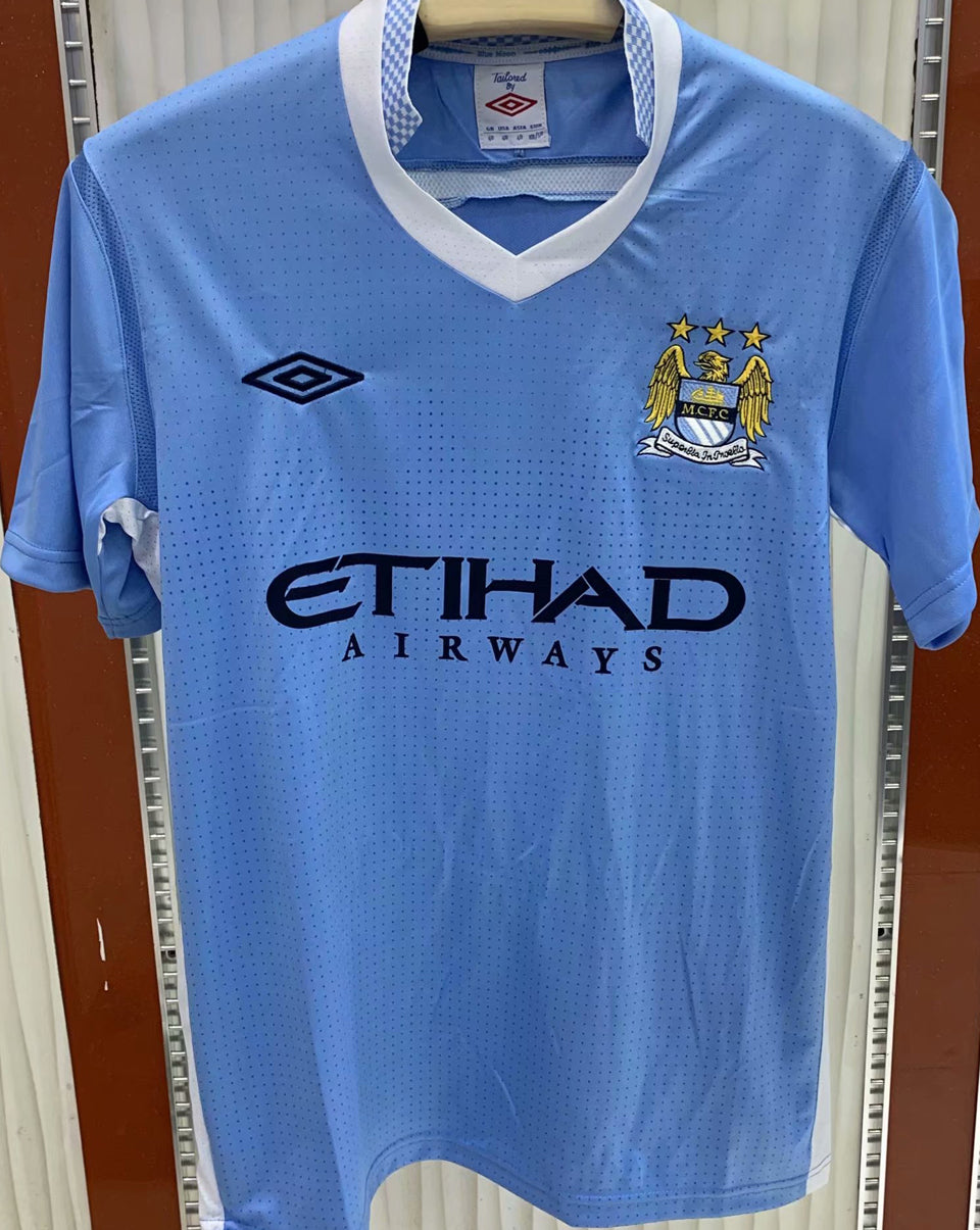 jersey 2011/12 manchester city local manga corta versión fan retro