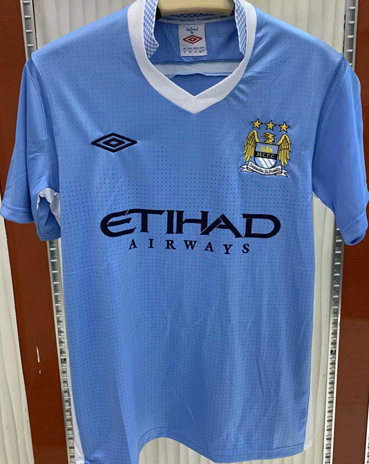 Jersey 2011/12 Manchester City Local Manga corta Versión Fan Retro
