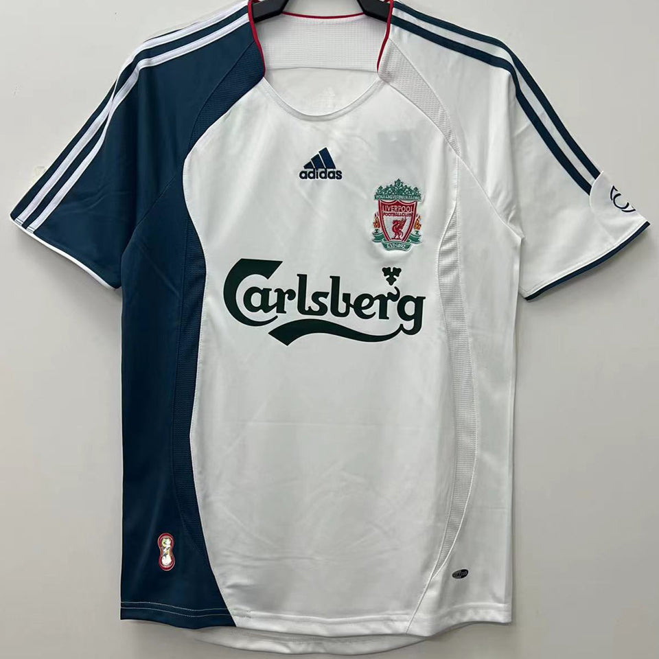 jersey 2006/08 liverpool visitante manga corta versión fan retro