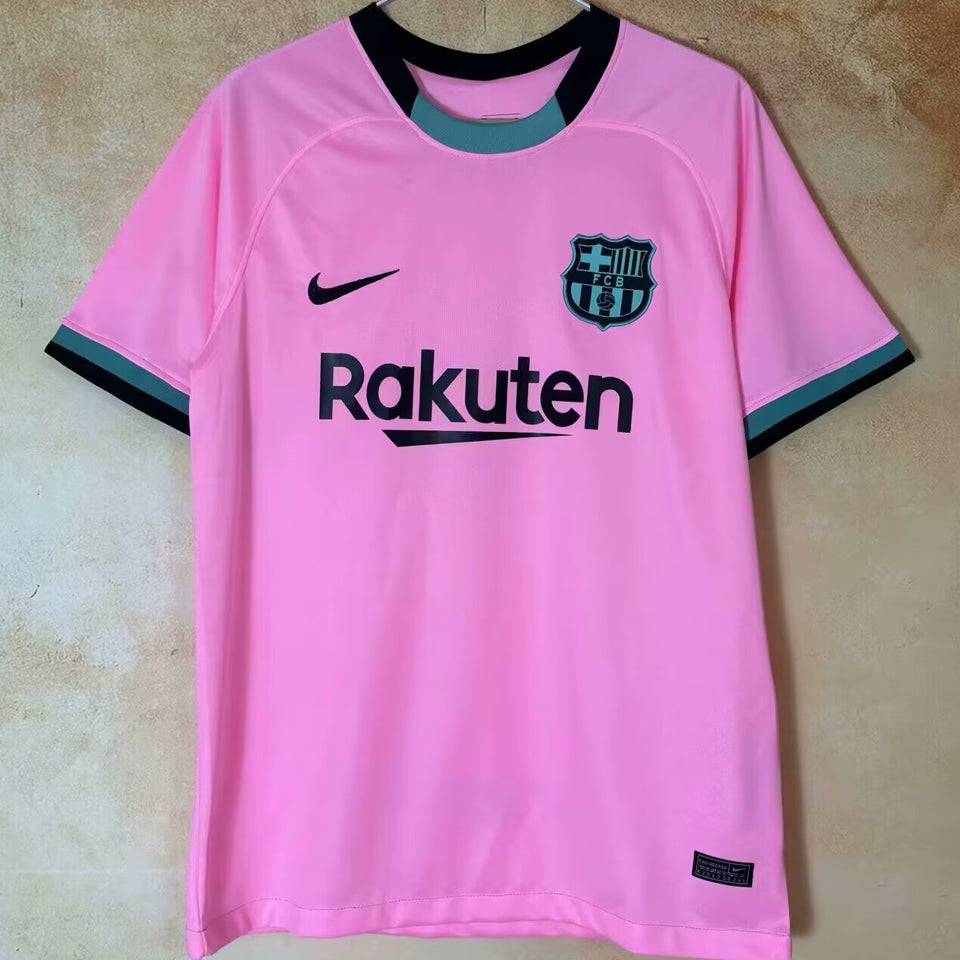 jersey 2020/21 barcelona tercero manga corta versión fan retro