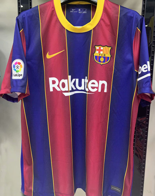 Jersey 2020/21 Barcelona Local Manga corta Versión Fan Retro