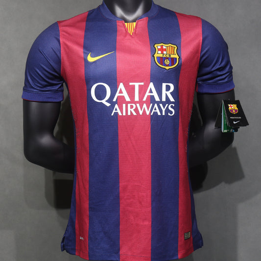 Jersey 2014/15 Barcelona Local Manga corta Versión Jugador Retro