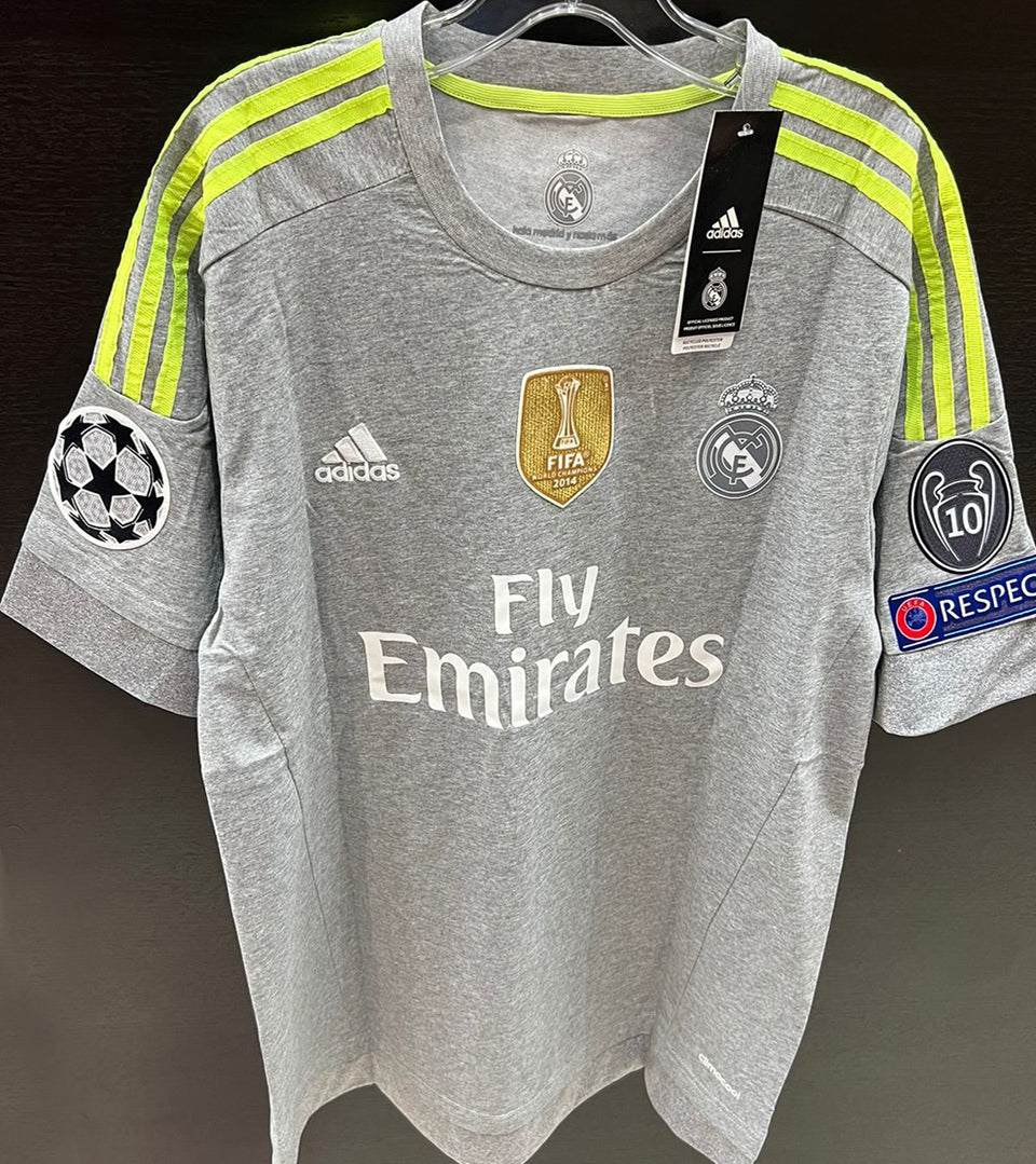 Jersey 2015/16 Real Madrid Visitante Manga larga Versión Fan Retro