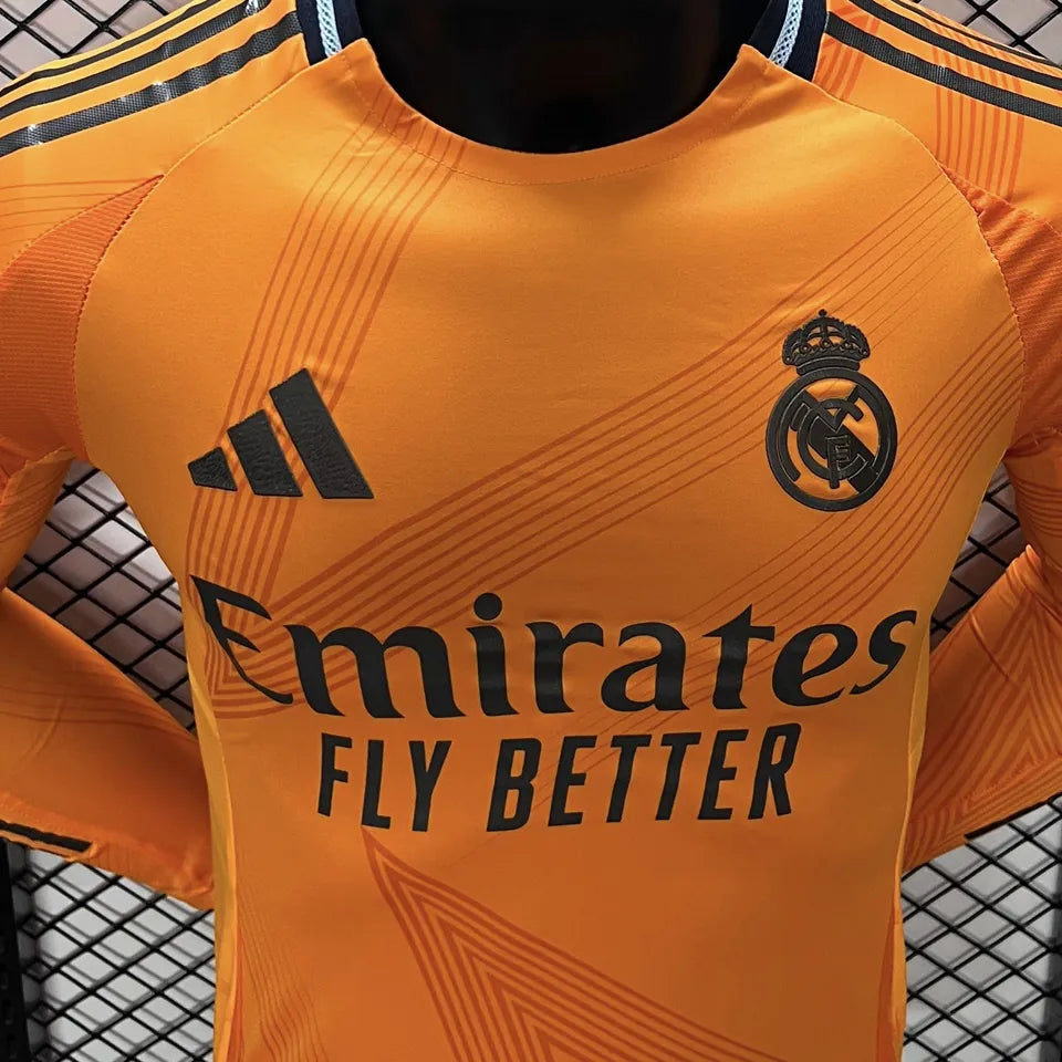 Jersey 2024/25 Real Madrid Visitante Manga larga Versión Jugador