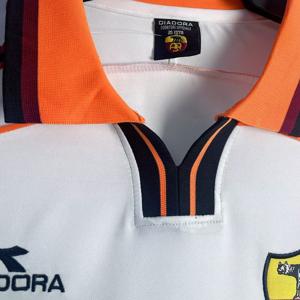 Jersey 1998/99 Roma Visitante Manga corta Versión Fan Retro