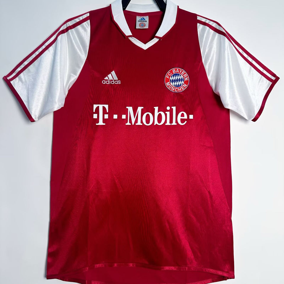 jersey 2003/04 bayern munich local manga corta versión fan retro