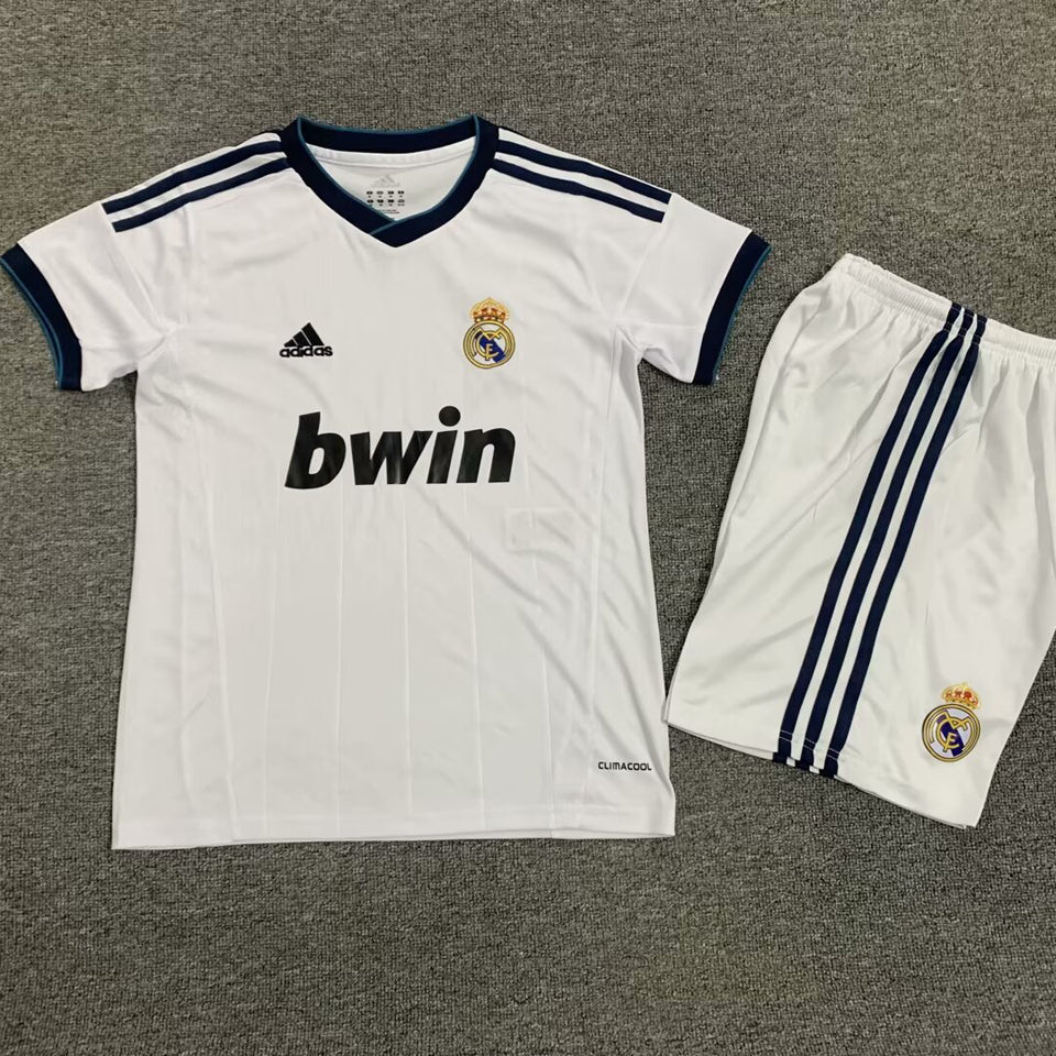 Jersey 2012/13 Real Madrid Local Manga corta Niño Retro