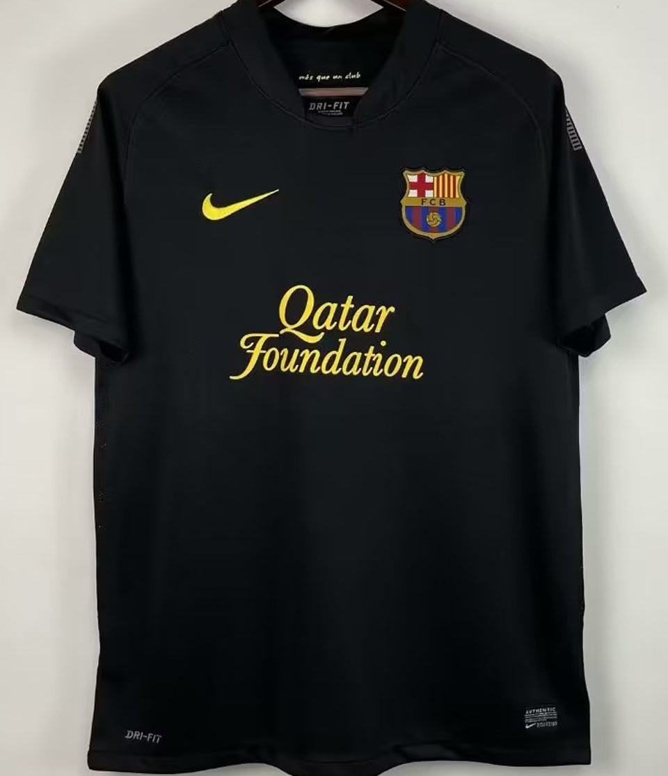 jersey 2011/12 barcelona visitante manga corta versión fan retro