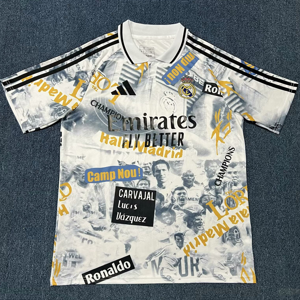 jersey 2025/26 real madrid especial manga corta versión fan