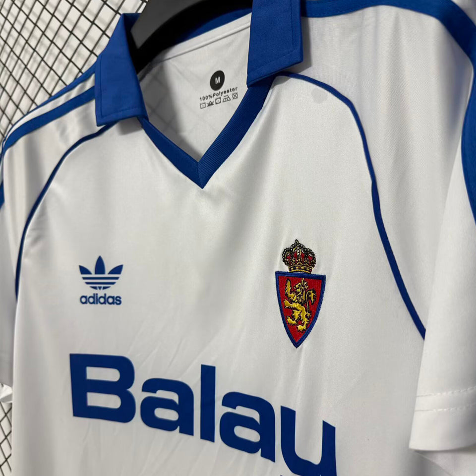 jersey 1986/1987 zaragoza local manga corta versión fan retro