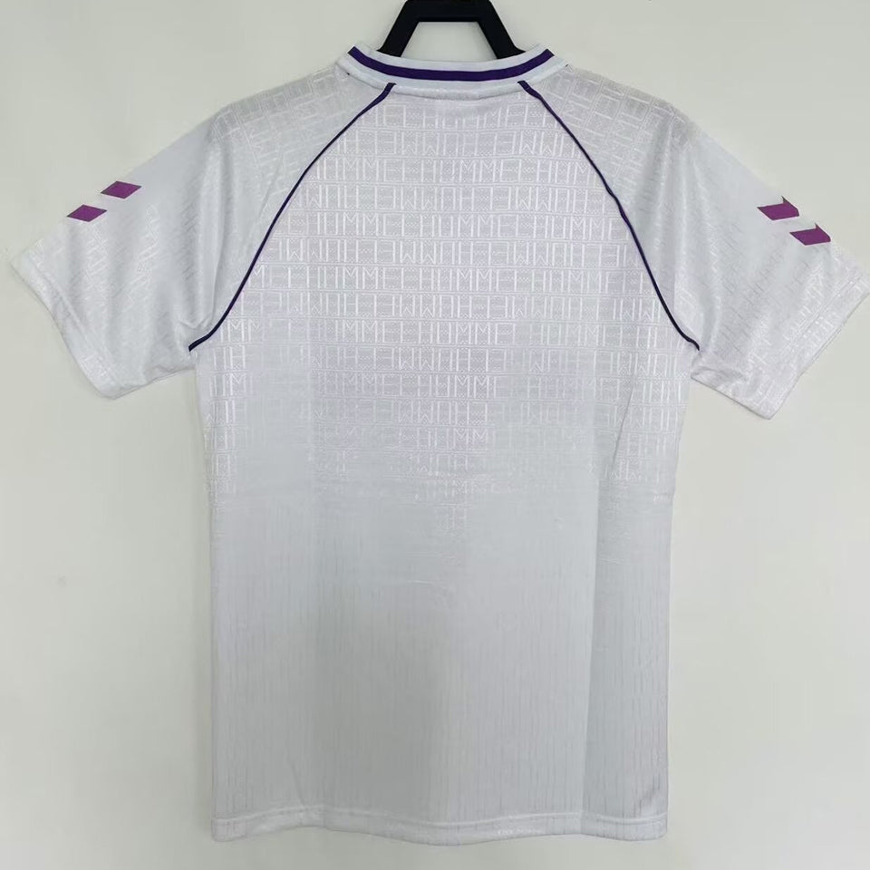 jersey 1990/92 real madrid local manga corta versión fan retro