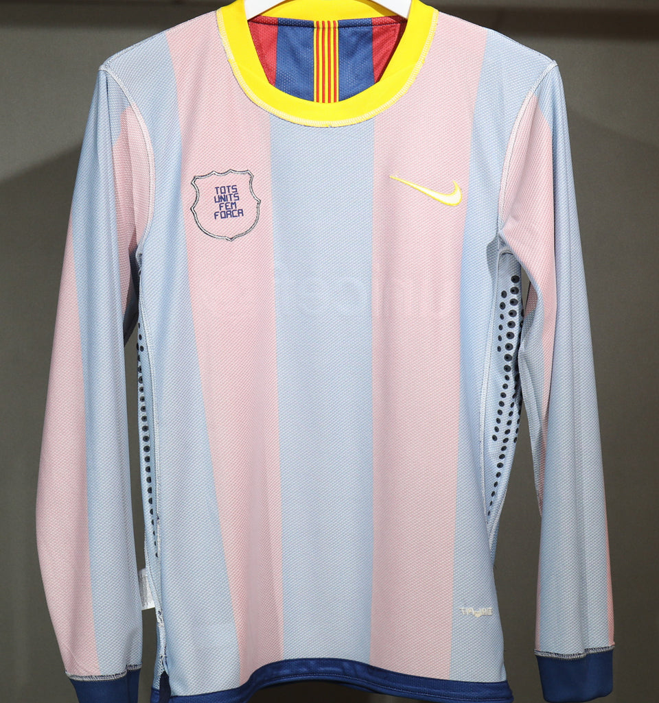 Jersey 2010/11 Barcelona Local Manga larga Versión Jugador Retro