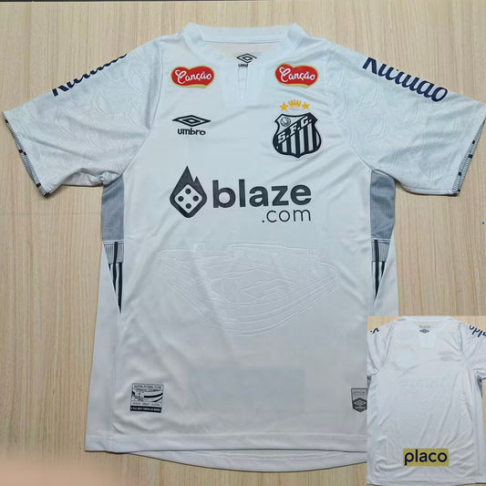 2024/25 2024 25 Santos Home White Parches/Letras