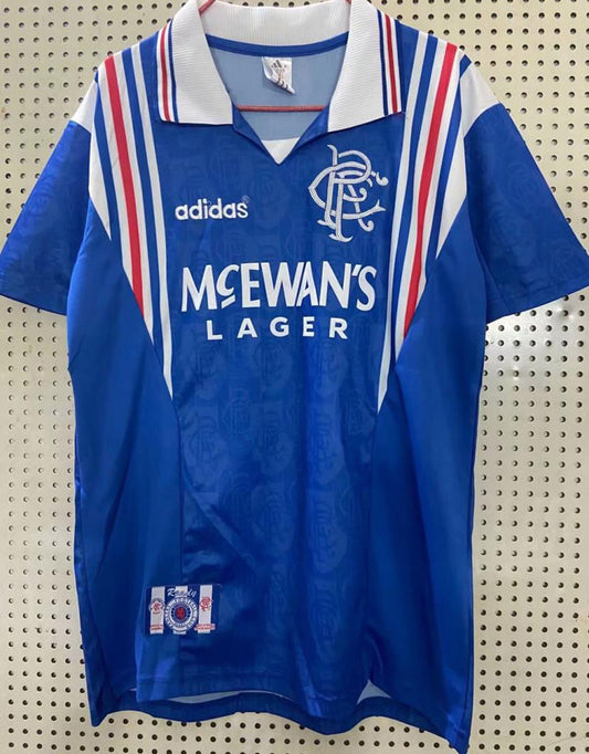 Jersey 1996 Rangers Local Manga corta Versión Fan Retro
