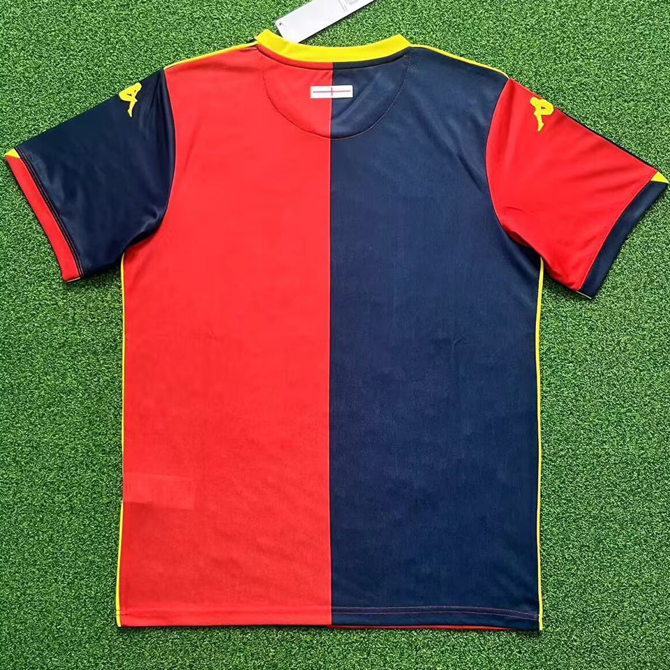 Jersey 2025/26 Genoa Local Manga corta Versión Fan