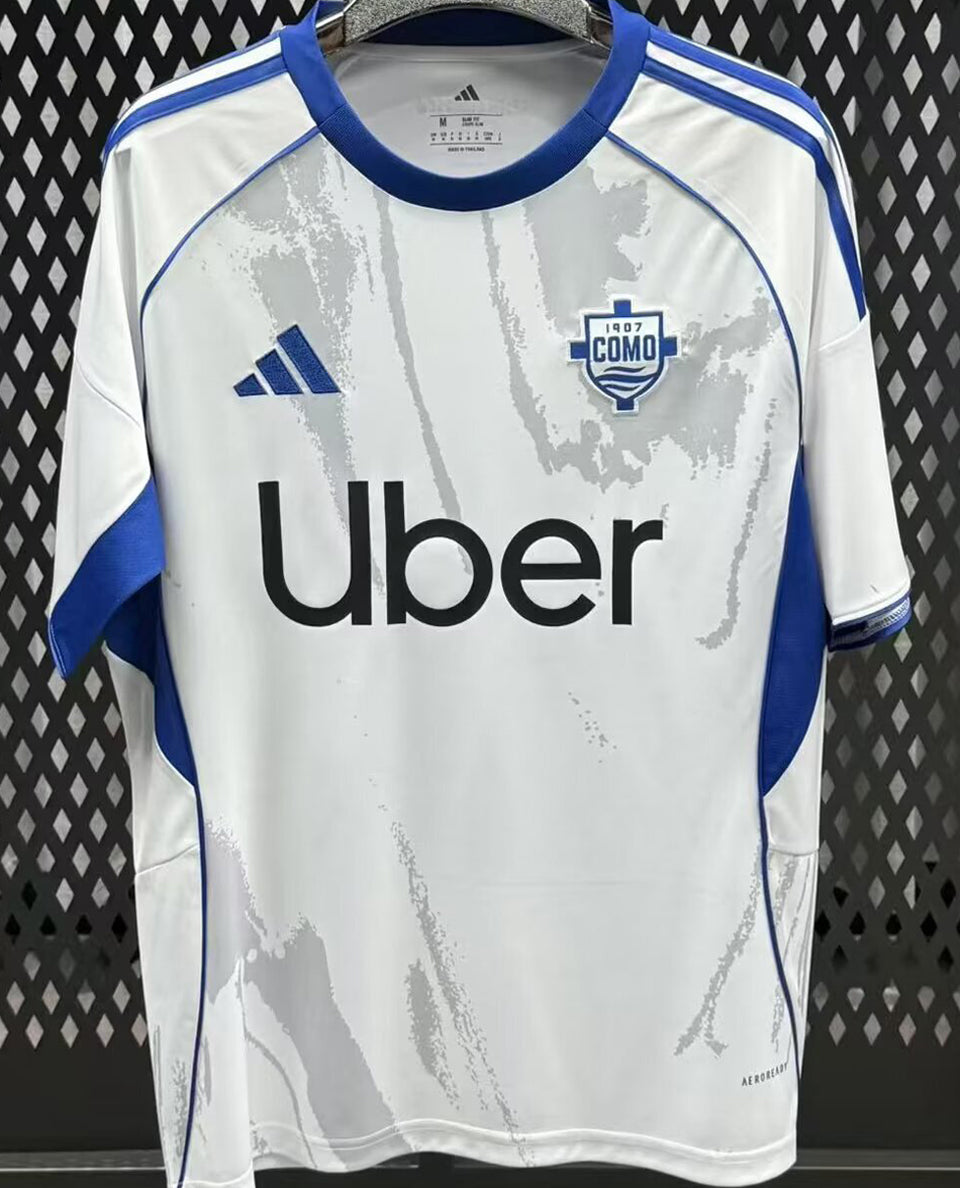 Jersey 2025/26 Como Visitante Manga corta Versión Fan