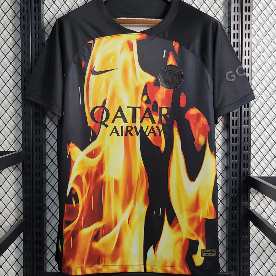 Jersey 2023/24 PSG Flame Especial Manga corta Versión Fan