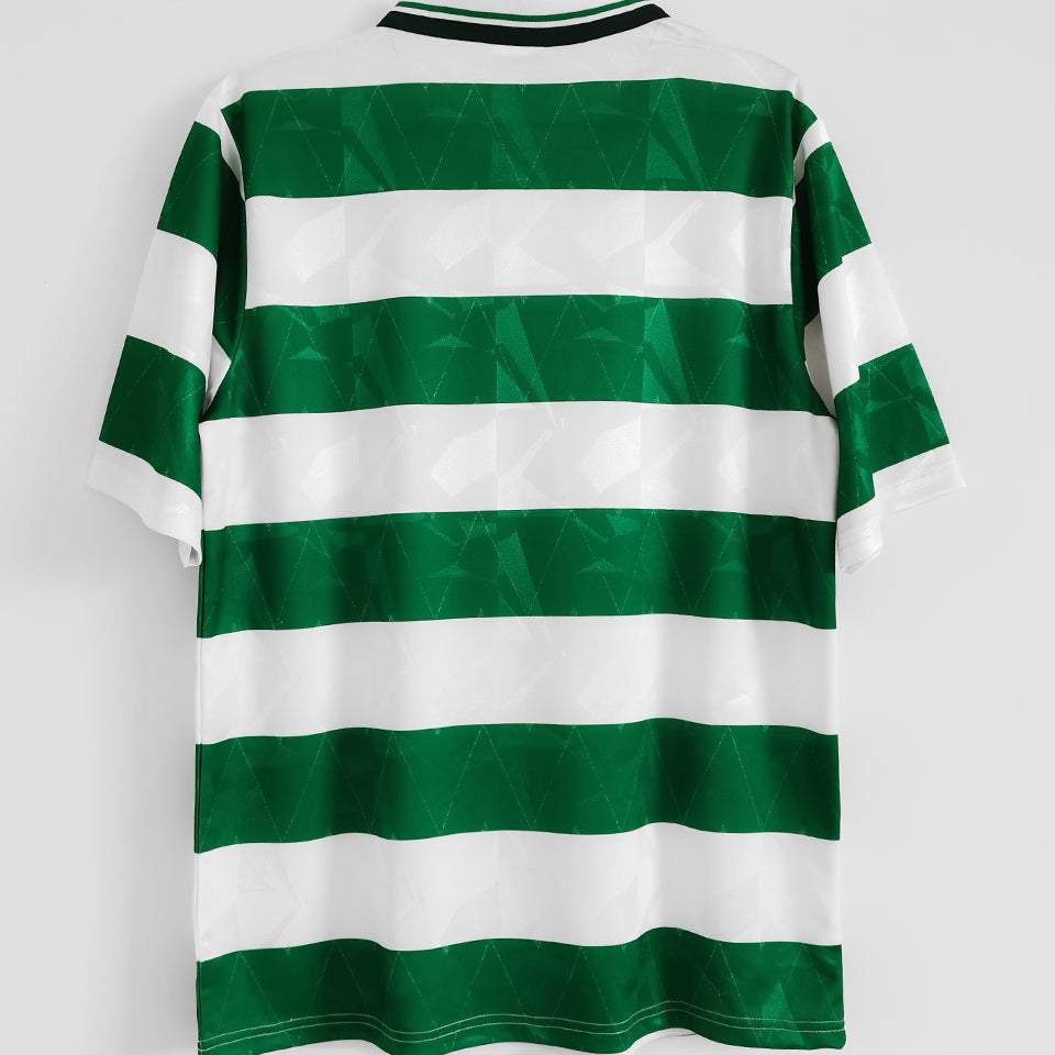 jersey 1989/99 celtic local manga corta versión fan retro