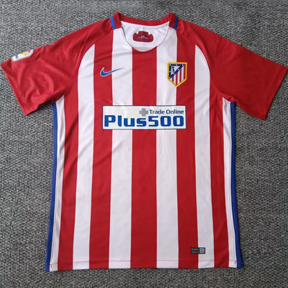 Jersey 2016/17 Atletico de Madrid Local Manga corta Versión Fan Retro
