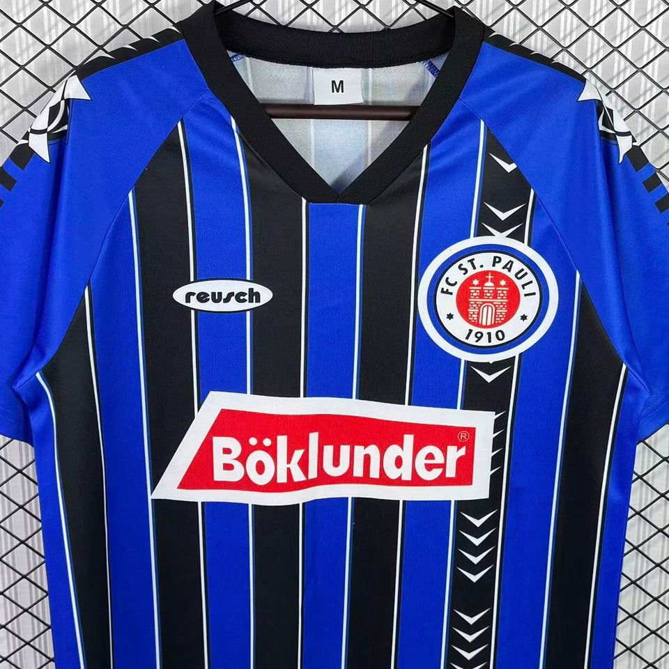 jersey 1996/1997 st pauli visitante manga corta versión fan retro