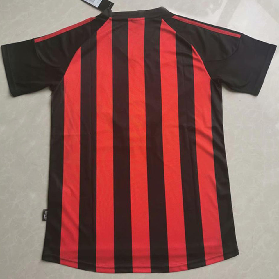 jersey 2002/03 ac milan local manga corta versión fan retro