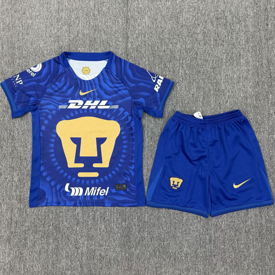 jersey 2025/26 pumas unam visitante manga corta niño