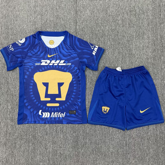 Jersey 2025/26 Pumas UNAM Visitante Manga corta Niño