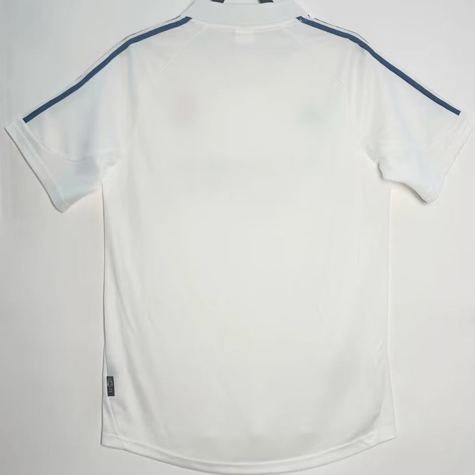 jersey 2001/02 real madrid local manga corta versión fan retro