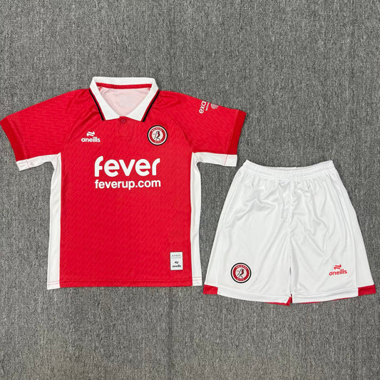 Jersey 2025/26 Bristol City Local Manga corta Niño