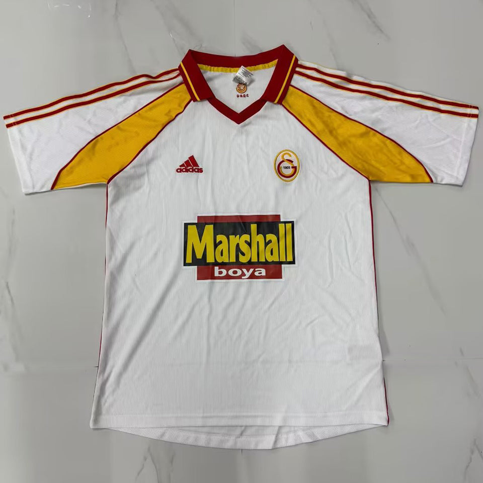 jersey 1999/2000 galatasaray visitante manga corta versión fan retro