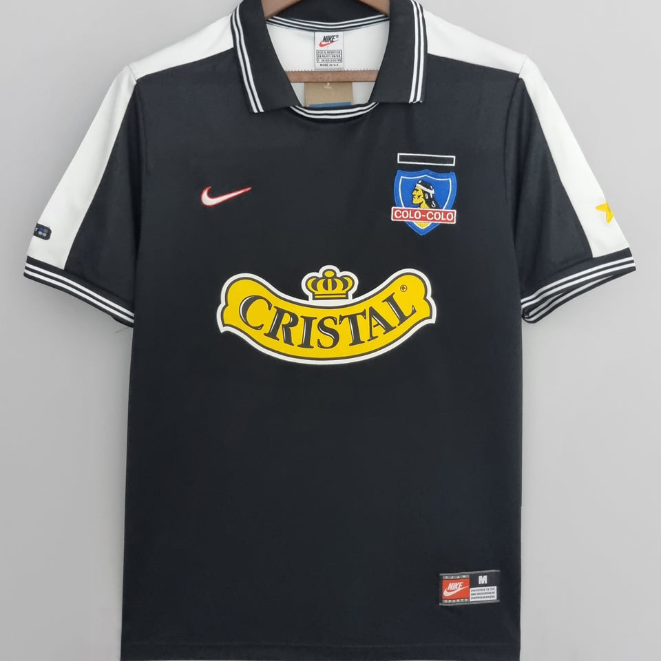 jersey 1999 colo-colo visitante manga corta versión fan retro