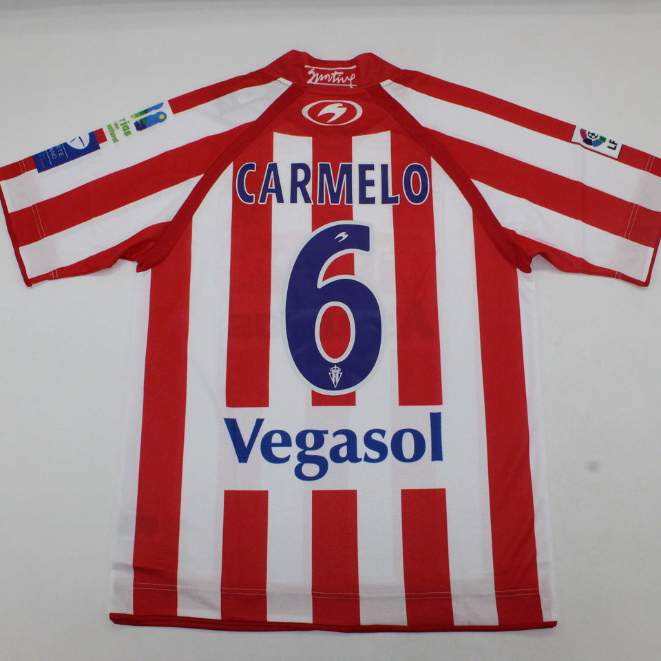 jersey 2008/2009 gijon local manga corta versión fan retro