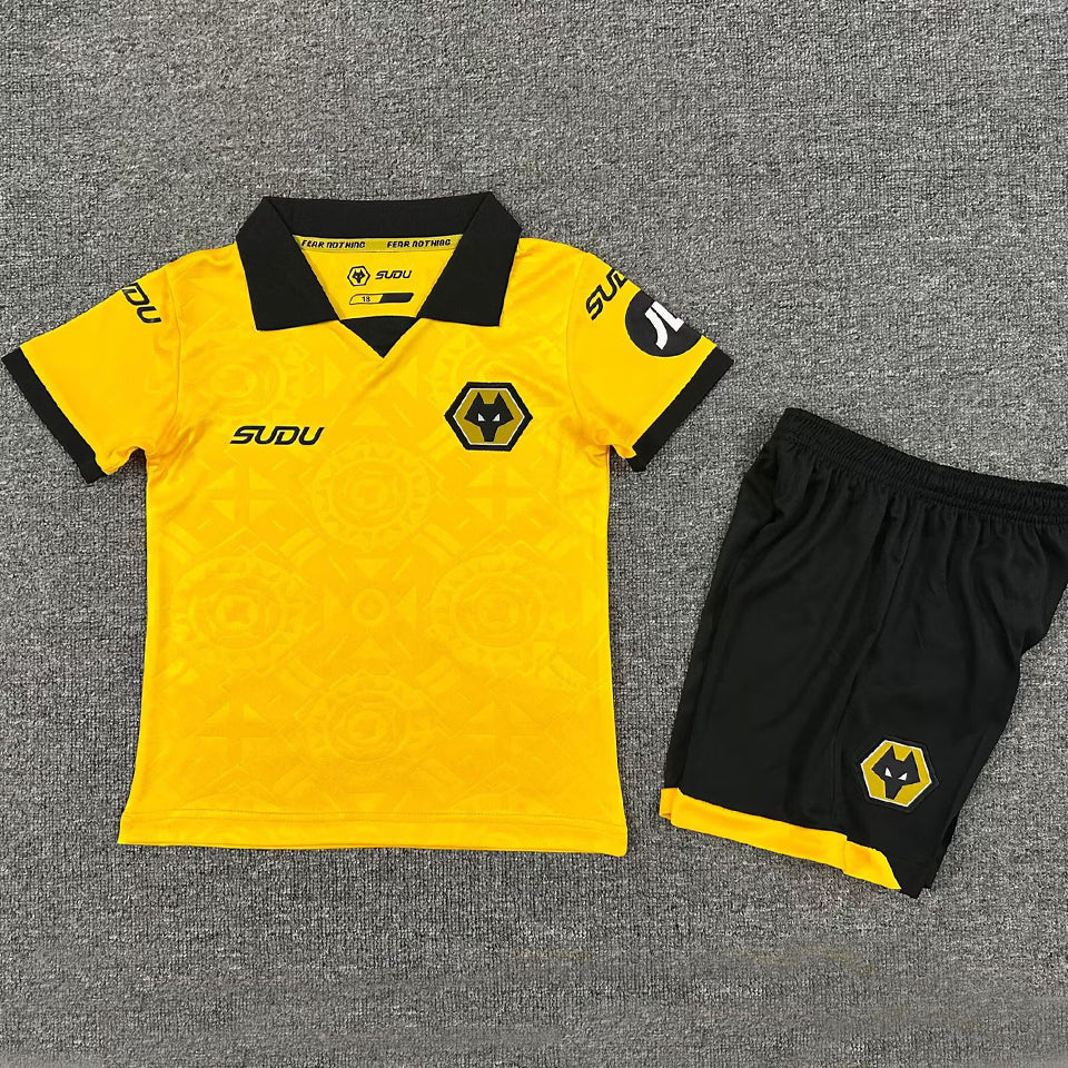 jersey 2025/26 wolves local manga corta niño