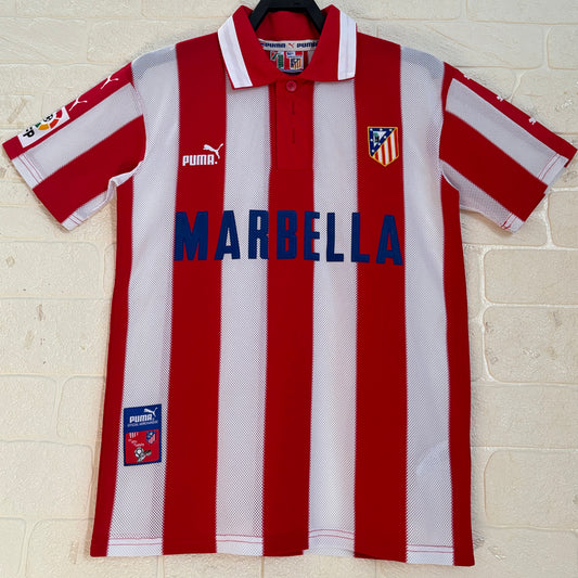 Jersey 1997/98 Atletico de Madrid Local Manga corta Versión Fan Retro