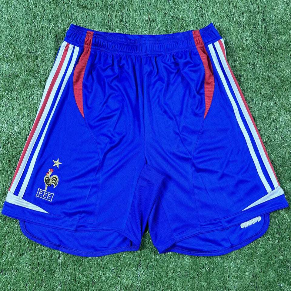 2006 francia especial versión fan shorts/ pantalones retro