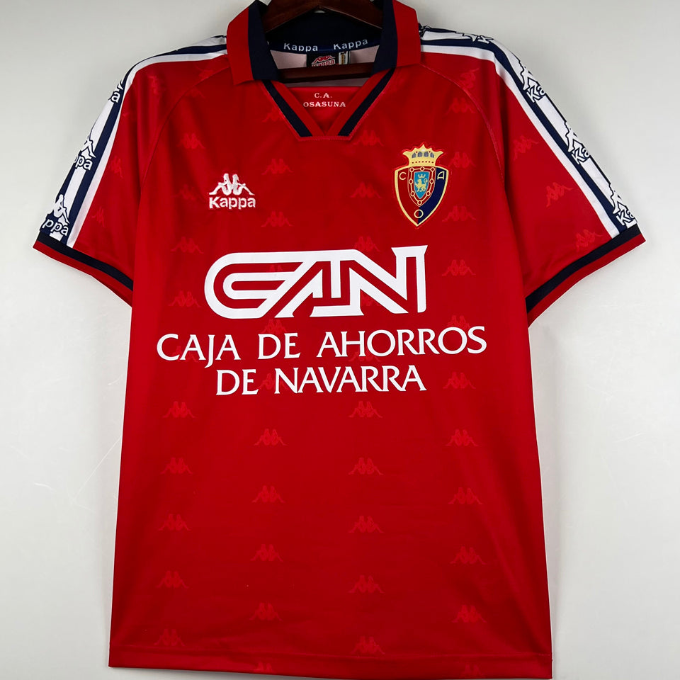 jersey 1996/97 osasuna local manga corta versión fan retro
