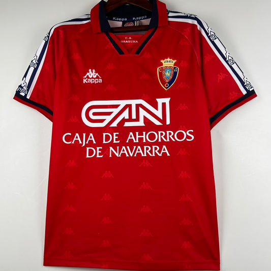 Jersey 1996/97 Osasuna Local Manga corta Versión Fan Retro