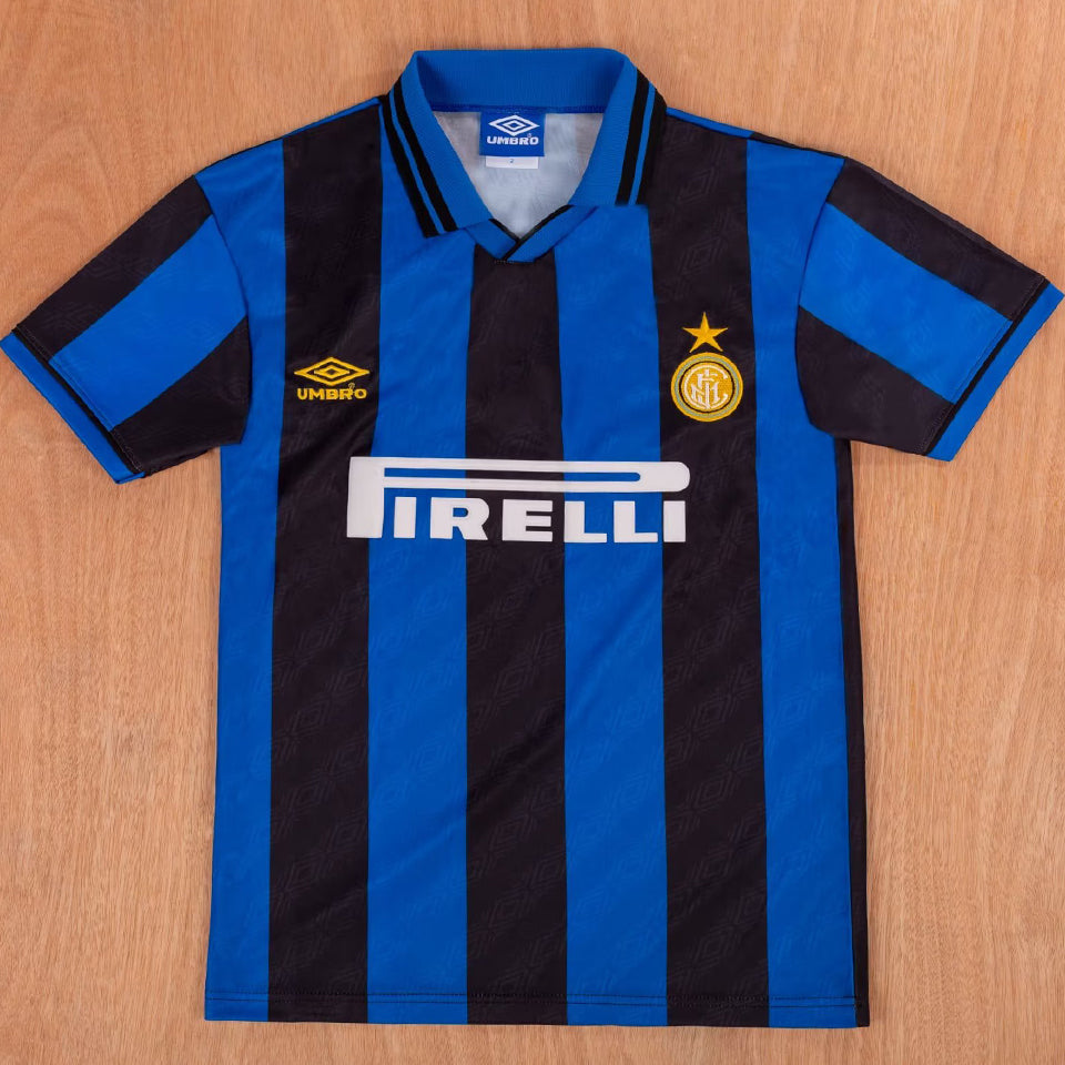 jersey 1995/97 inter milan local manga corta versión fan retro
