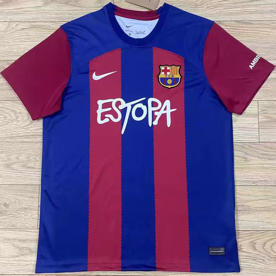 Jersey 2023/24 Barcelona Local Manga corta Versión Fan