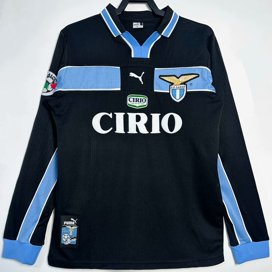 Jersey 1998/99 Lazio Visitante Manga larga Versión Fan Retro
